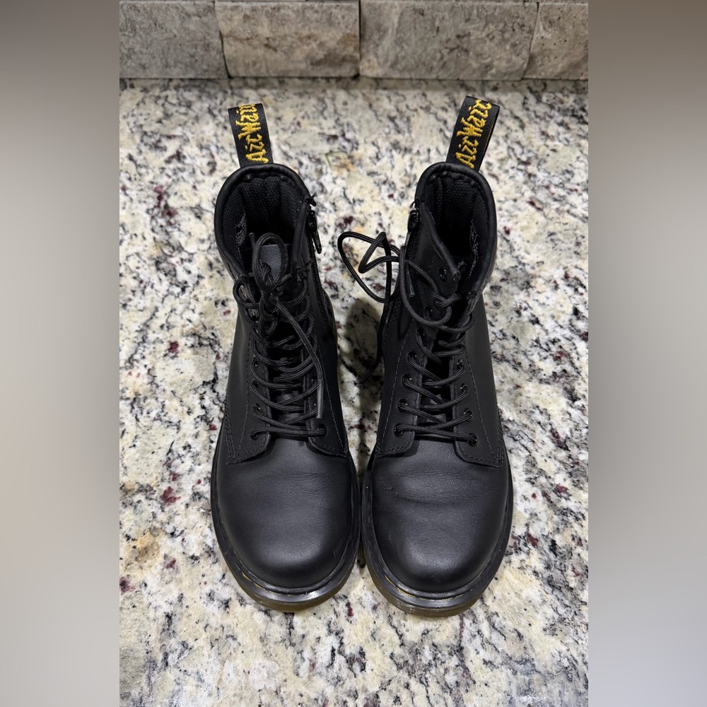 Dr. Martens Black Leather Boots kids - Picture 4 of 7